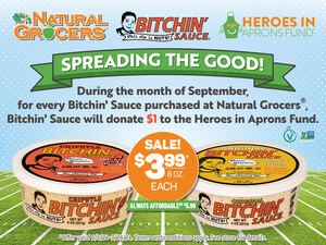 Natural Grocers® Announces Collaboration with Bitchin' Sauce to Benefit the Natural Grocers Heroes in Aprons Fund