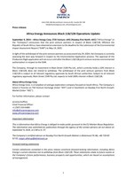 Africa Energy Announces Block 11B/12B Operations Update