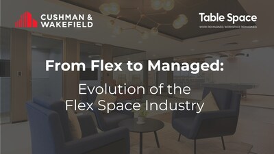 From Flex to Managed - Evolution of the Flex Space Industry' - a joint report from Table Space and Cushman & Wakefield highlights the transformative growth in India's flexible workspace segment over the past decade