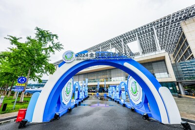 The outdoor exhibition area of the 2024 Global Energy Transition Conference (PRNewsfoto/Future Science City)