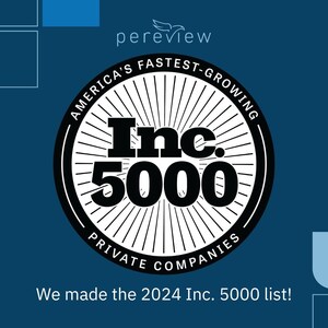 Pereview Asset Management Software named a 2024 Fastest-Growing Private Company by Inc. 5000