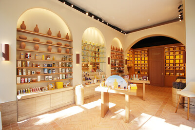 L'OCCITANE's new Upper West Side Boutique, interior view.