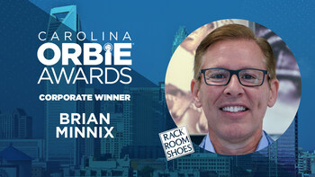 Corporate ORBIE Winner, Brian Minnix of Rack Room