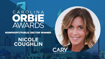 Nonprofit/Public Sector ORBIE Winner, Nicole Coughlin of Town of Cary, NC