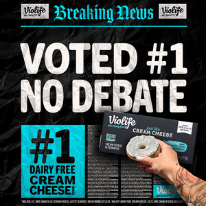 The Votes Are In: Violife® Takes the #1 Dairy Free Cream Cheese Title. No Debate.