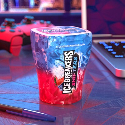 Ice Breakers' NEW Flavor Shifters Gum in WildBerry to Coolmint.