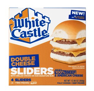 White Castle doubles up the flavor in grocery aisles with new Double Cheese Slider