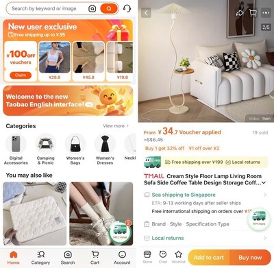 Taobao’s first-ever English app interface launches in Singapore