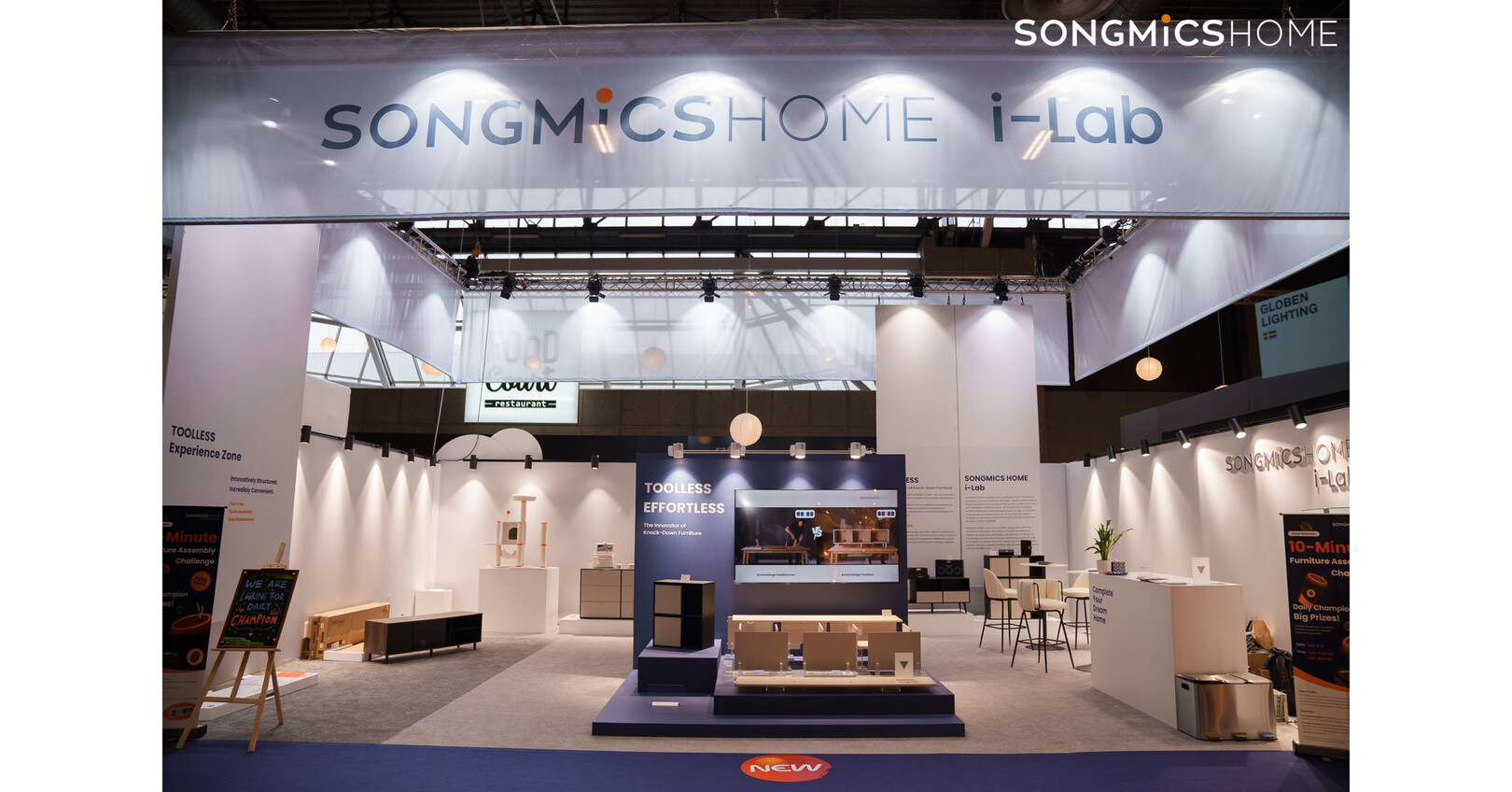 SONGMICS HOME revolutionizes furniture assembly with innovative TOOLLESS technology.