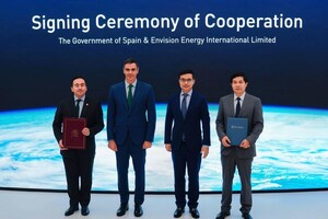 Envision Energy se asocia con el Gobierno español y la industria para producir hidrógeno verde net Zero