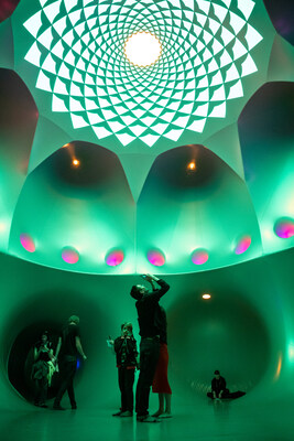 The spectacular 19-room luminarium, Daedalum, by Architects of Air, makes its Rochester debut at Rochester Fringe from September 10-21, 2024. Photo by Stephen Wright.