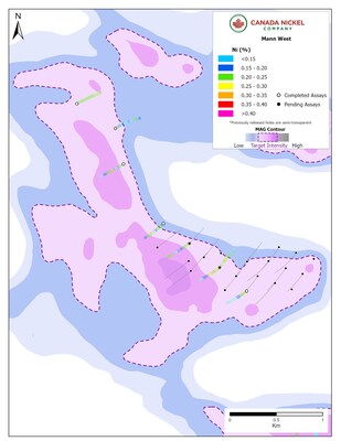 Figure 5 – Mann West (CNW Group/Canada Nickel Company Inc.)