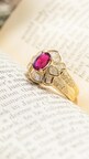 Ring in a book. Image courtesy of Christoffel Jewelry