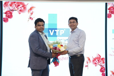 Brijesh Chirath - General Manager, International Sales & Sachin Bhandari - ED & CEO, VTP Realty at the UAE Sales Office Launch