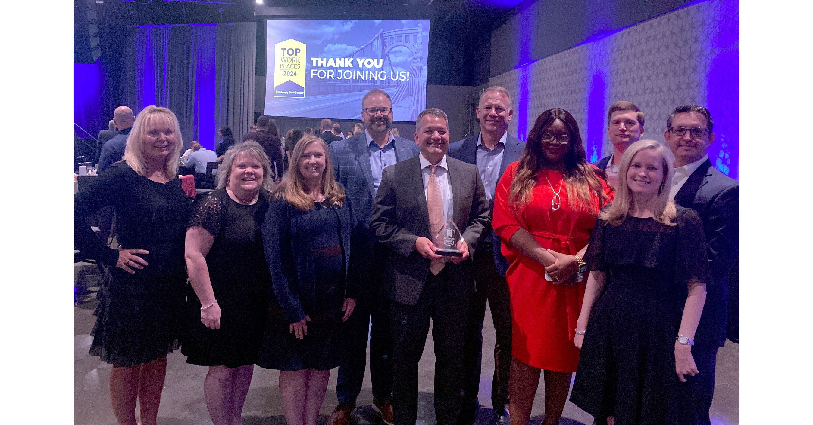 S&T BANK NAMED 2024 PITTSBURGH POST-GAZETTE TOP WORKPLACES WINNER