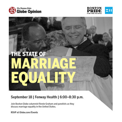 Visit globe.com/events to register to join The Boston Globe for a conversation on “The State of Marriage Equality” on Sept. 18.