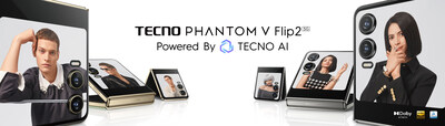 Cutting-edge technology meets sleek and modern design in the AI-powered PHANTOM V Flip2 5G