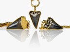 Love & Zodiac Fossilized Shark Teeth – crafted in 22k or 18k Gold and set with Gemstones. Image courtesy of Circa 1700