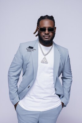 T-Pain, Grammy Award-winning artist, producer, and CEO of Nappy Boy Dranks, an innovative functional beverage brand. Image used for Farmhouse acquisition press release.