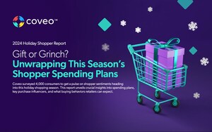 Coveo Holiday Report: Nearly 60% of Consumers Plan to Cut Everyday Purchases to Expand 2024 Gifting Budgets with Gen AI-Guided Shopping Experiences as the Innovation to Watch