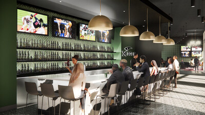 Rendering of the bar at X-Golf Nationals Park.