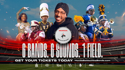 Honda Battle of the Bands (HBOB), the nation's premier showcase for Historically Black College and University (HBCU) marching bands, revealed the full lineup of participating schools and announced that multi-hyphenate entertainer and entrepreneur Nick Cannon will serve as the celebrity host for the event's first-ever West Coast show on Saturday, February 1, 2025, at SoFi Stadium in Inglewood, California.