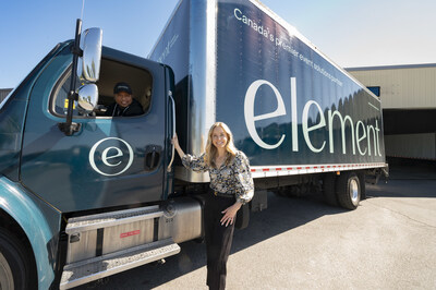 Element Event Solutions launches, Sept. 12, 2024, as Canada’s leading event and tent solutions partner. With a legacy of more than 110 years of service through the Chair-man Mills portfolio of brands, the new company will continue to be led by Allison Freeman, CEO (right), and a team, including Harvey Rey (left), that delivers Canada’s most expansive assortment of rental products across tents, event, furniture, drape and décor, complemented by a full suite of services. (CNW Group/Chair-Man Mills Corp.)