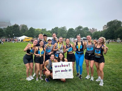 Invisors teammates in Boston together for a corporate run