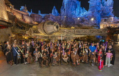 Disneyland Resort in Anaheim, Calif. grants wishes for 19 children fighting critical illnesses in first large-scale wish-granting event at Disneyland Resort – Blaze Your Path: A Star Wars Adventure.