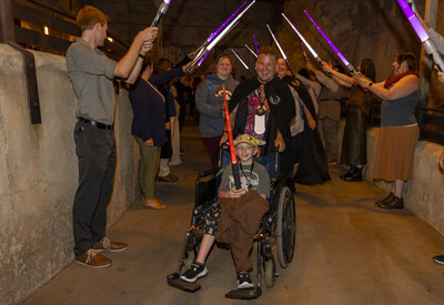 Disneyland Resort in Anaheim, Calif. grants wishes for 19 children fighting critical illnesses in first large-scale wish-granting event at Disneyland Resort – Blaze Your Path: A Star Wars Adventure.