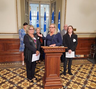 Marie-Claude Nichols, députée de Vaudreuil, à l'Assemblée nationale (Groupe CNW/Députés indépendants)