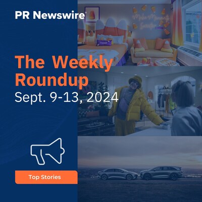 PR Newswire Weekly Press Release Roundup, Sept. 9-13, 2024. Photos provided by Ferrara, PayPal Holdings, Inc. and Lucid Group.