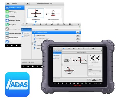 The Guided ADAS application enables Autel Calibration system owners to use their frame, targets, and expedited setup, with OE software accessed in-house or via the Autel Remote Expert platform to calibrate vehicles not yet covered by Autel tablet ADAS calibration software.