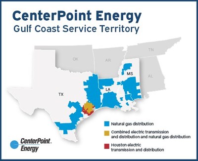 CenterPoint Energy Gulf Coast Service Territory