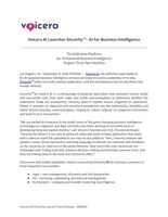 Voicera AI Launches Sincerity™ - AI for Business Intelligence