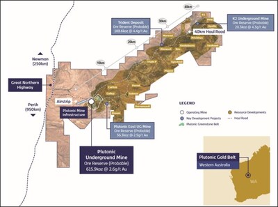 Figure 1: Plutonic Gold Belt (CNW Group/Catalyst Metals LTD.)