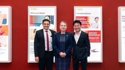 (from left to right) Dr Alap Gandhi, Country Medical Director of GSK Malaysia and Brunei; Ruxandra Nastasa, Vice President& General Manager of GSK Malaysia& Brunei; and Dr Peter Ch’ng, Consultant Dermatologist from Gleneagles Hospital Kuala Lumpur& Honorary Secretary of Dermatological Society of Malaysia at the launch of GSK’s Shingles vaccine.