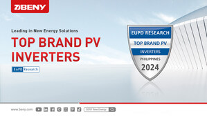 Beny получает награду Top Brand PV 2024 за инверторы от EUPD Research