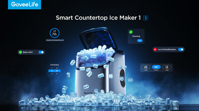 GoveeLife Unveils the New Countertop Smart Ice Maker 1s