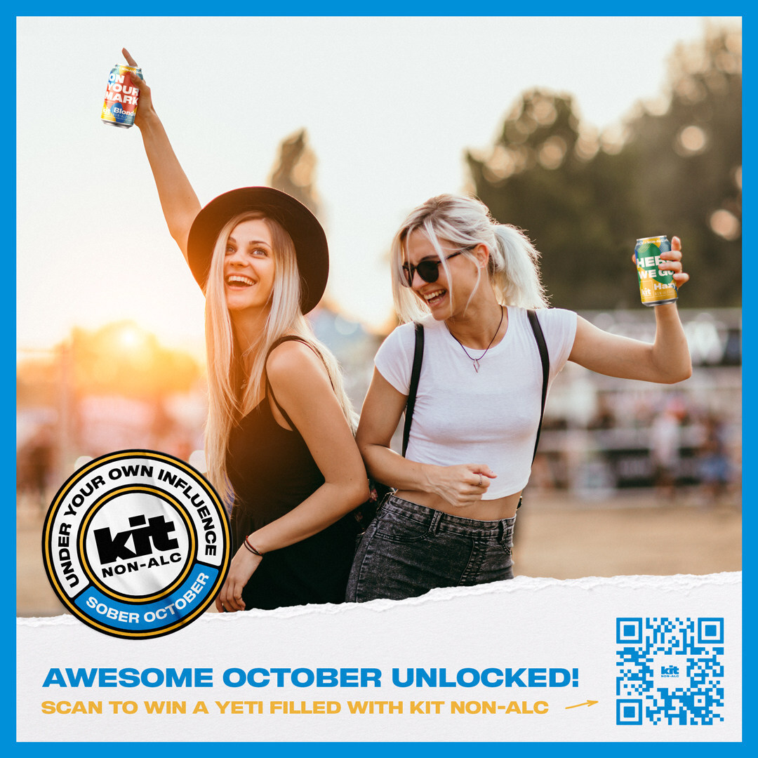 Kit NA Brewing Launches 'Under Your Own Influence Sober October' Campaign