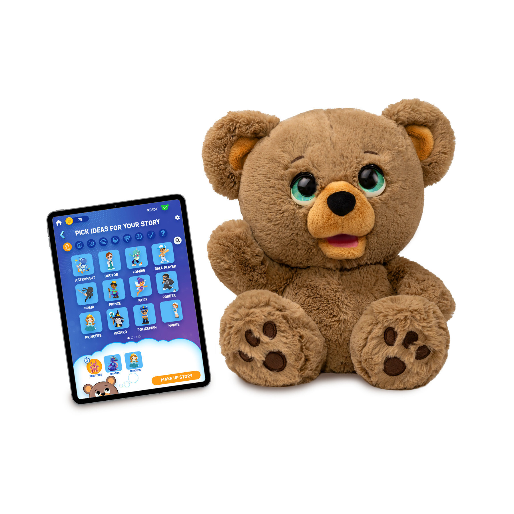 First Ever Story-Creating And Storytelling Bear Safely Uses AI To Turn Kids' Ideas into One-Of-A-Kind Stories