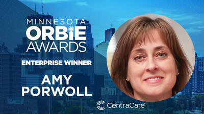 Enterprise ORBIE Winner, Amy Porwoll of CentraCare