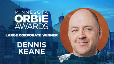 Large Corporate ORBIE Winner, Dennis Keane of Red Wing Shoe