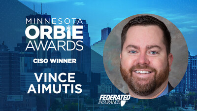 CISO ORBIE Winner, Vince Aimutis of Federated Mutual Insurance