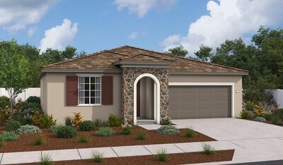 Richmond American’s ranch-style Agate floor plan is modeled at Seasons at Riverton in Plumas Lake, California.