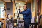 Tolga Kashif directing in the famous Abbey Road Studios