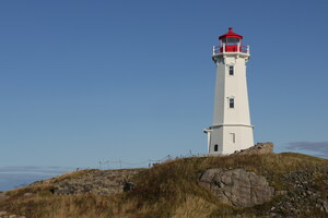 Cérémonie d'inauguration célébrant la remise en état du phare de Louisbourg