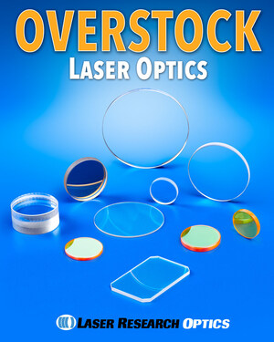 Laser Research Optics Introduces an Updated Dynamic Overstock Parts List that Features First-Quality Optics from Production Overruns