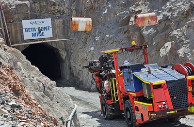 Figure 2 – First of two planned Westgold drill rigs entering the Beta Hunt Portal to accelerate the Fletcher Resource Definition program. (CNW Group/Westgold Resources Limited)