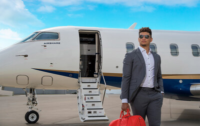 Photo provided by Airshare of professional football star Patrick Mahomes.